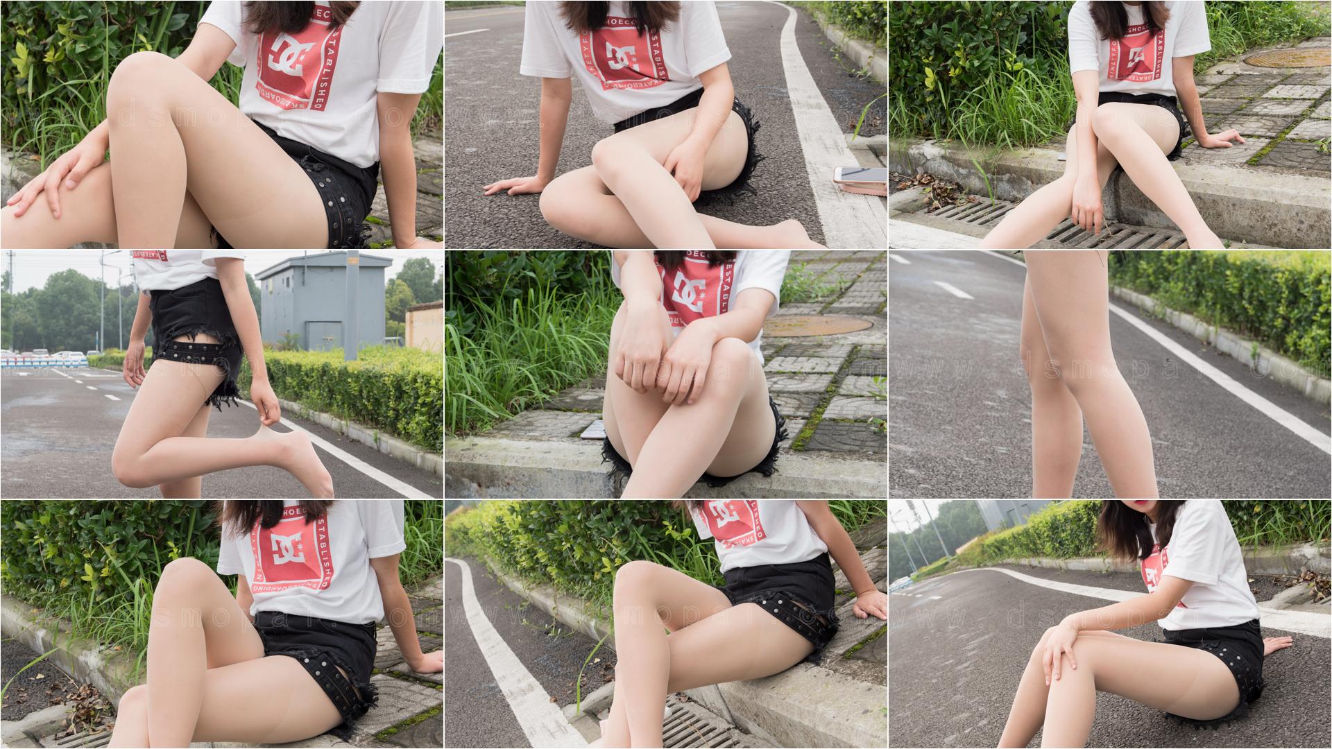 大生模拍 No.136 珠珠 压马路的肉丝腿 [36P1v335MB]-觅影